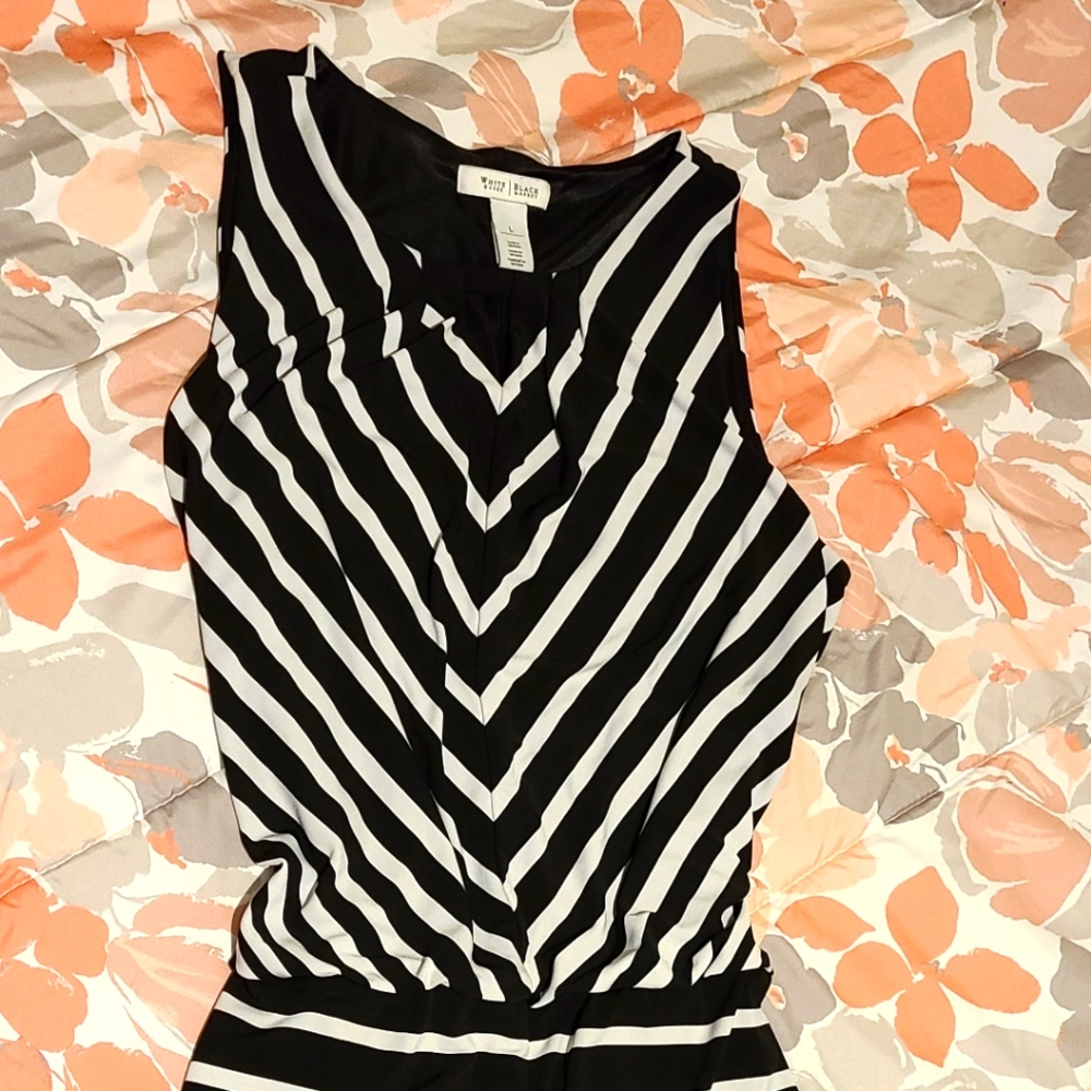 White House Black Market Sleeveless Dress Sz L